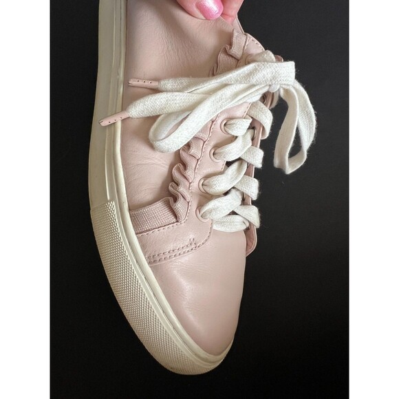 Tory Burch Sport Pink Leather Athletic Shoe Women's 11M Sneakers Ruffle SN36558 - Picture 4 of 16